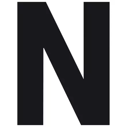 10 x Pisla kirjaintarra n musta 8cm - Talonumerot ja -kirjaimet - 6414676008736R10 - 1