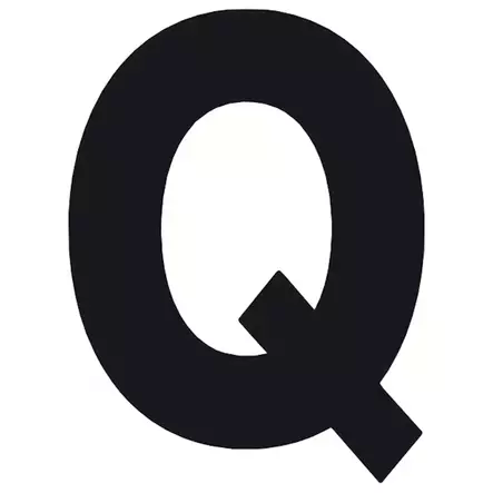 10 x Pisla kirjaintarra q musta 8cm - Talonumerot ja -kirjaimet - 6414676008767R10 - 1