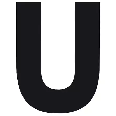 10 x Pisla kirjaintarra u musta 8cm - Talonumerot ja -kirjaimet - 6414676008811R10 - 1