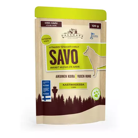 Dagsmark Savo kana-kaura kastikkeessa 120 g - Koiranruoat ja herkut - 6430066382040 - 1
