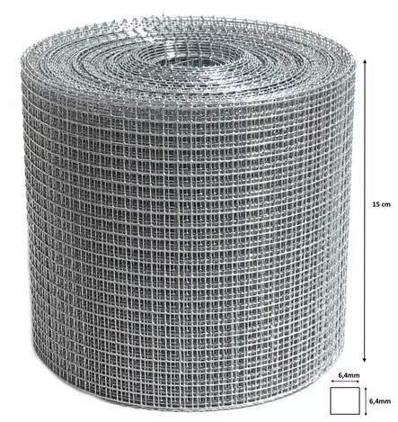 Hiiriverkko 6.4 x 6.4 x 0.55mm 15cm x 20m - Hiiriverkot - 6438159160940 - 1