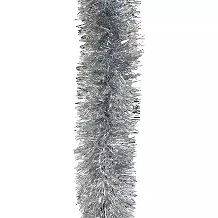 JOULUNAUHA 7,5 cm x 2 m hopea - Kuusenpunokset ja latvatähdet - 6438159073790 - 2