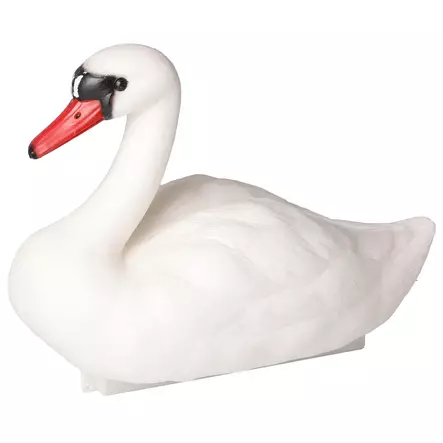 Kelluva joutsen, joka toimii tunnelmaa luovana koristeena. - Pihapatsaat ja veistokset - 6410416041230 - 1