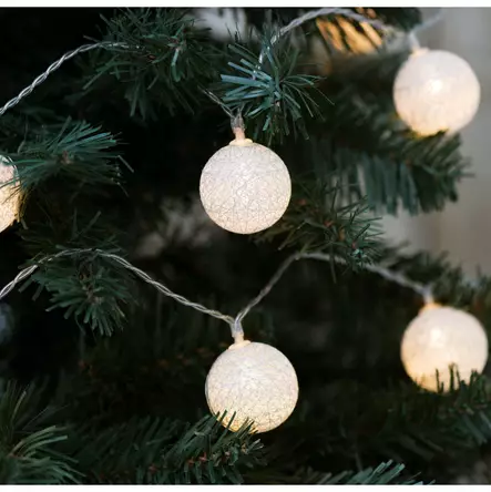 KUUSENVALOPALLOT 16 KPL HOPEA - Kuusenpallot ja ripustettavat koristeet - 6410413085800 - 1