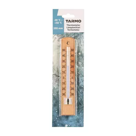 Lämpömittari 20cm pyökki - Lämpömittarit ja sääasemat - 6410416333670 - 2