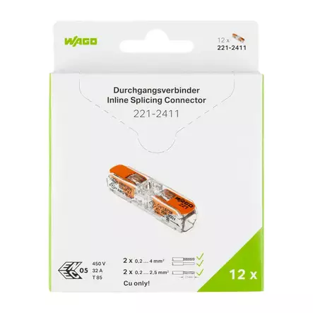 VIPULIITIN WAGO 1 OS 10KPL - Asennustarvikkeet, rasiat ja sulakkeet - 4066966222210 - 1