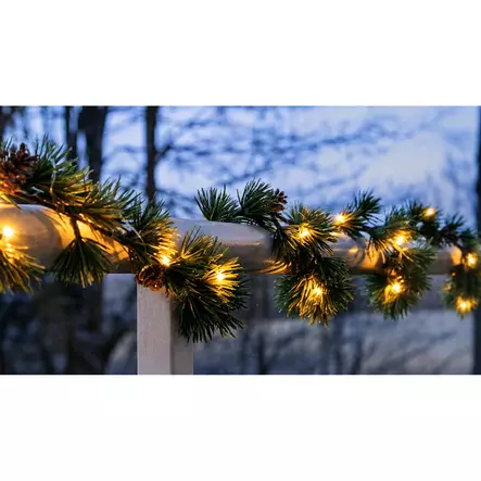 LED-havuköynnös 140 cm 20 LED lämmin valkoinen - Valosarjat paristokäyttöiset - 6438506024420 - 1