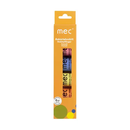 MEC ASKARTELUVÄRI PASTEL 6X25 - Askartelutarvikkeet - 6414505162400 - 1