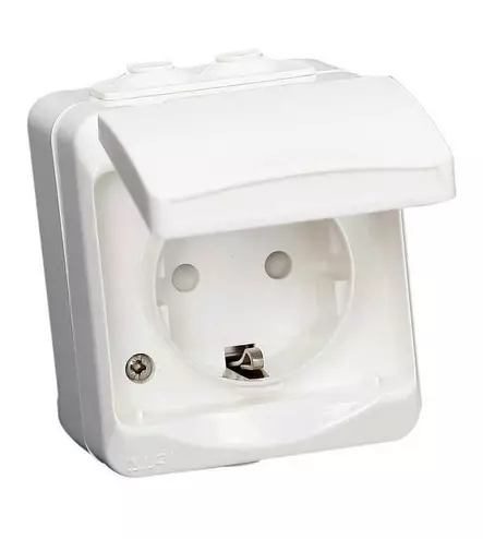 PISTORASIA 1-OSAINEN PINTA ROISKESUOJATTU - Pistorasiat, haaroittimet ja kytkimet - 6438140942210 - 2