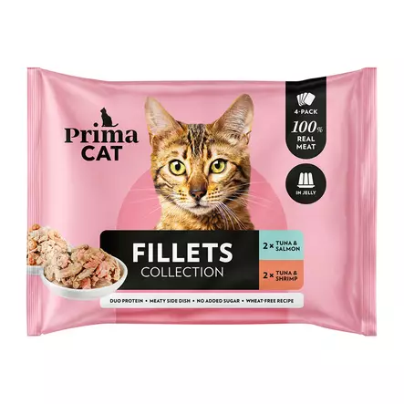 TONNIKALA/LOHI/KATKARAPU HYYTELÖ 4X50G - Kissanruoat ja herkut - 6430069581280 - 1