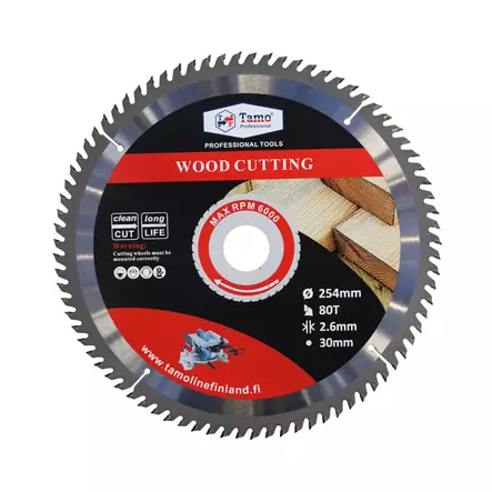 Pyörösahanterä 80T 254 x 30mm - Sirkkelinterät - 6420613770970 - 1