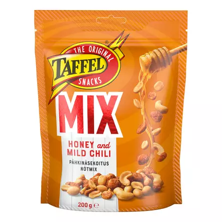 Taffel Honey&Mild Chili Mix 200g - Pähkinät ja siemenet - 6410380044800 - 1