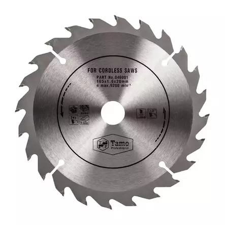 Pyörösahanterä Tamo 165x30mm 24T - Sirkkelinterät - 6420613774800 - 1