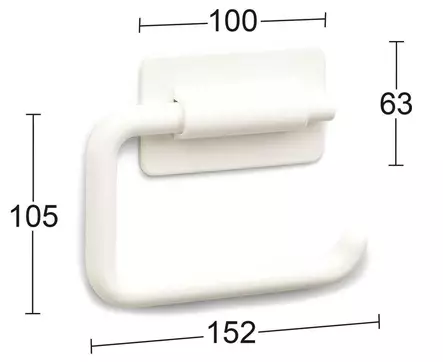 WC-PAPERITELINE SEINÄLLE VALKOINEN - Suihku ja wc-kalusteet - 6416038130130 - 2