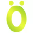 10 x Pisla kirjaintarra o,ö keltainen 8c - Talonumerot ja -kirjaimet - 6414676009122R10 - 1