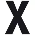 10 x Pisla kirjaintarra x musta 8cm - Talonumerot ja -kirjaimet - 6414676008842R10 - 1