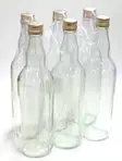 Lasipullo 700ml 6kpl /pkt sis. korkit - Lasipullot, purkit ja säilöntä - 5901752501850 - 1