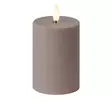 LED-kynttilä 7,5 x 10 cm taupe - LED-kynttilät - 6438506003050 - 1