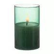 Lasikynttilät 3 kpl 3D Milton vihreä - LED-kynttilät - 6410416482330 - 3