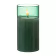Lasikynttilät 3 kpl 3D Milton vihreä - LED-kynttilät - 6410416482330 - 2