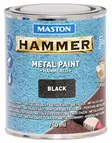 METALLIMAALI HAMMER VASARALAKKA 750ML MUSTA MASTON - Metallimaalit - 6412490012120 - 1