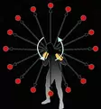 NYRKKEILYPALLO REFLEKSIPALLO Pallo+panta+joustonauha Reflexball - Fidgetit ja stressilelut - AB50000002510 - 4