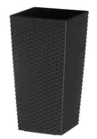 RUUKKU Rattan harmaa 25x25 - Sisäruukut ja suojaruukut - 6410416039800 - 1