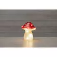 Särölasi Sieni LED-valoilla punainen - Valohahmot ja valokoristeet - 6410416574080 - 3