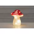 Särölasi Sieni LED-valoilla punainen - Valohahmot ja valokoristeet - 6410416574080 - 1