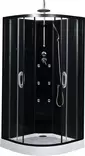 SUIHKUKAAPPI HIEROVA HARMA 90x90x223cm MUSTA S28DK0P3 Matala allas - Suihkukaapit ja -seinät - 4741315072240 - 1