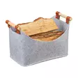 Huovasta valmistettu säilytyskori, joka sopii takkapuille tai muille tavaroille. - Sisustuskorit ja puulaatikot - 6438168115580 - 1