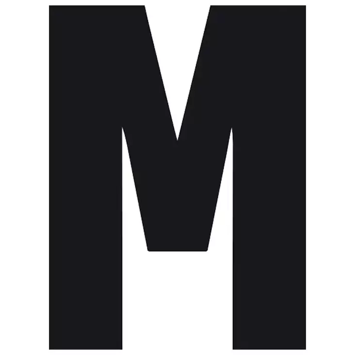 10 x Pisla kirjaintarra m musta 8cm - Talonumerot ja -kirjaimet - 6414676008729R10 - 1