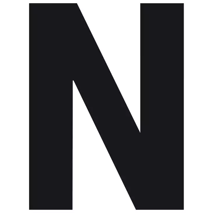 10 x Pisla kirjaintarra n musta 8cm - Talonumerot ja -kirjaimet - 6414676008736R10 - 1