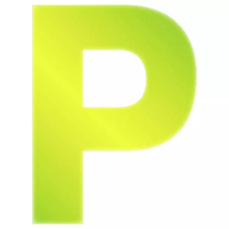 10 x Pisla kirjaintarra p keltainen 8cm - Talonumerot ja -kirjaimet - 6414676009139R10 - 1