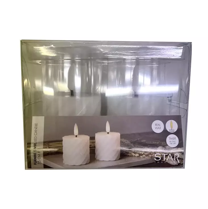 3D LED Twister lyhty vahakynttilä ajasti - LED-kynttilät - 6438506003340 - 1