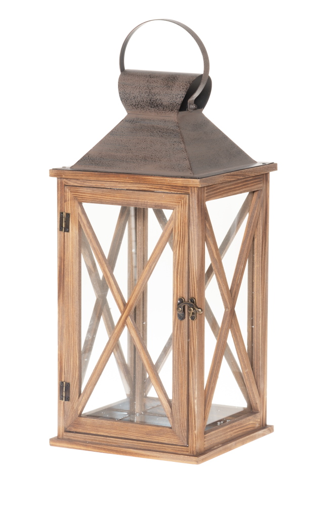 Kaunis puinen lyhty. - Ulkolyhdyt - 6410416108070 - 1