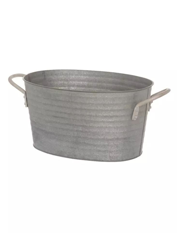 4Living Metallisanko ovaali 34 cm - Ämpärit, kannet ja sangot - 6410416030180 - 1