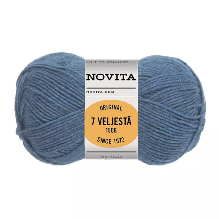 7- Veljestä 150g vaalea farkku - Sukkalangat - 6412618214030 - 1