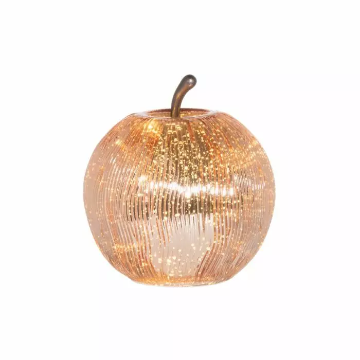 Kultainen lasiomena LED valoilla - Valohahmot ja valokoristeet - 6410416521350 - 1