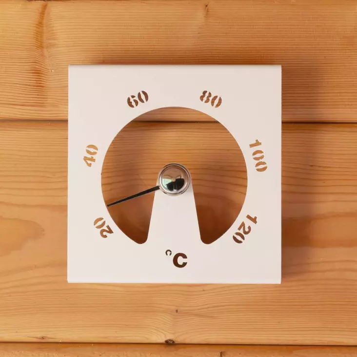 Saunamittari valkoinen Lumo Pisla - Saunamittarit ja saunakoristeet - 6414676015970 - 1