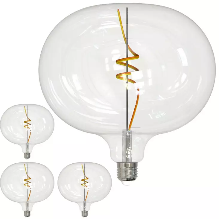 Sisustuslamppu E27 D220 Wifi 400 lm Airam SmartHome, 4 kpl - Lamput E27 kanta - 6435200290830 - 1