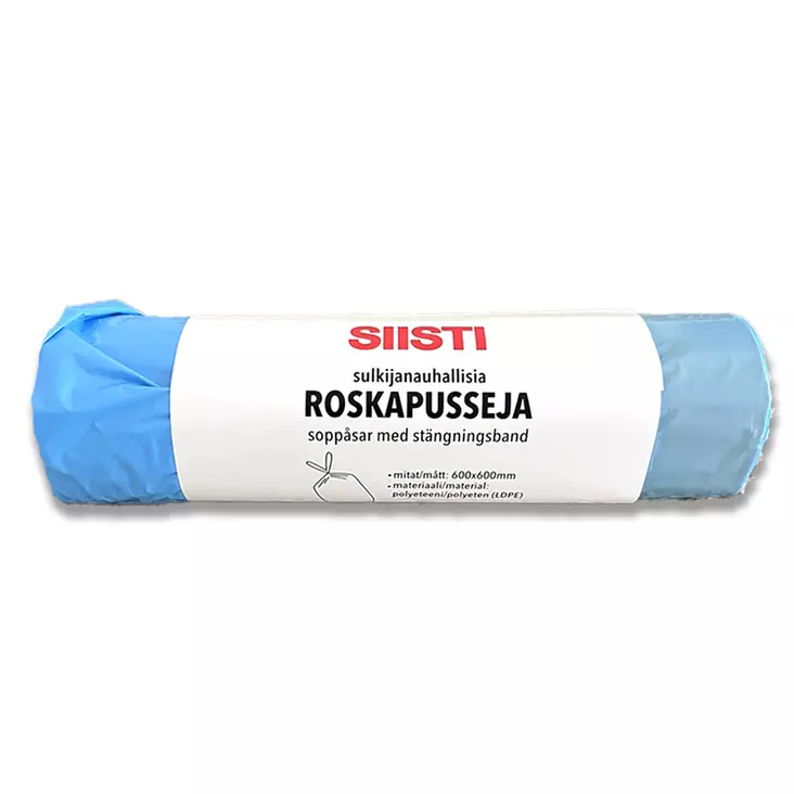 Roskapussi narusulkijalla. - Roskapussit - 6438506000530 - 1