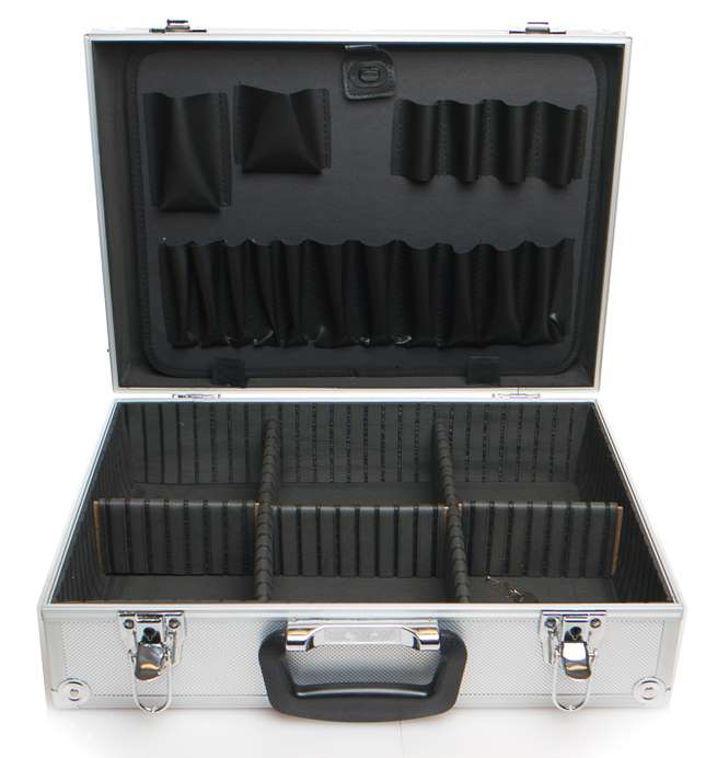 ALUMIINISALKKU 425x305x130MM LUKITTAVA - Työkalulaukut ja työkalupakit - 6438168094250 - 1