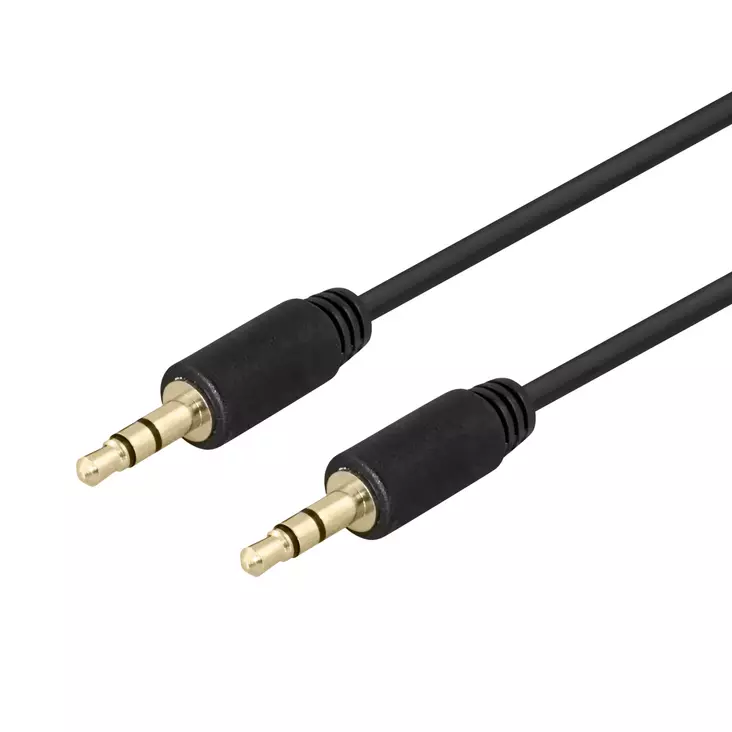 Audiokaapeli Deltaco 3.5mm uros-uros 2m - Audio- ja videokaapelit - 7333048052070 - 1