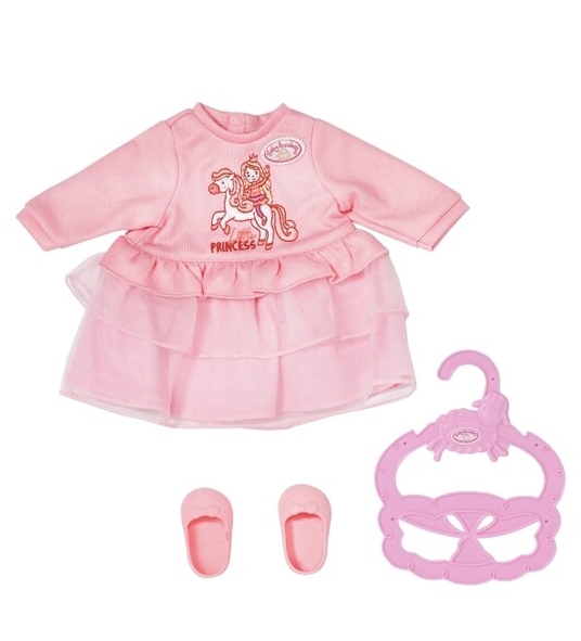 vaatesetti Sweet Baby Annabell-nukelle. Setiss=C3=A4 mekko, keng=C3=A4=
t ja henkari. - Nuket ja nuken tarvikkeet - 4001167704110 - 1