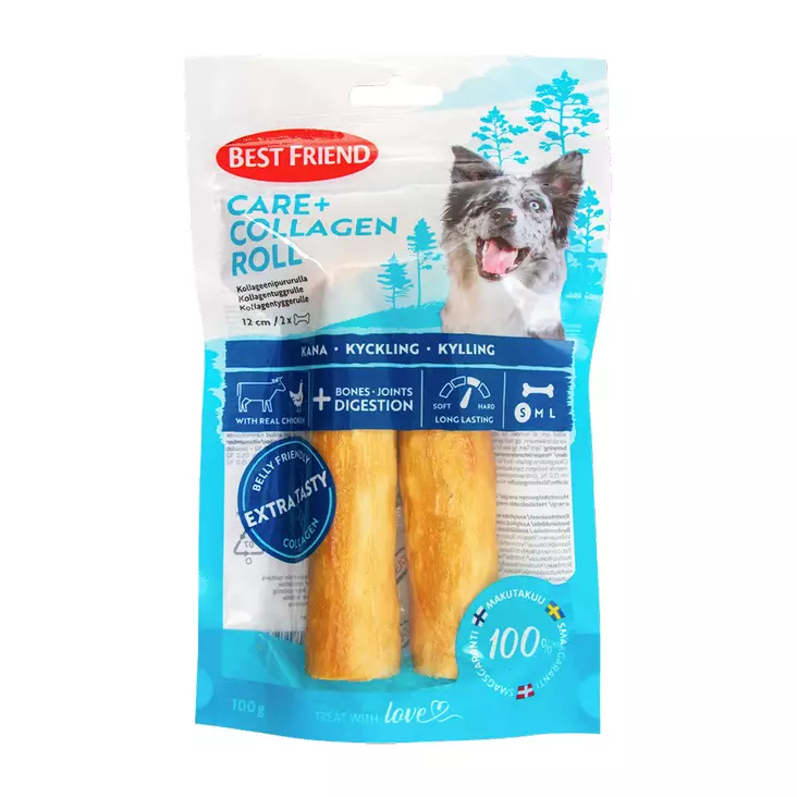 BF Kollageenipururulla kana 2kpl 100g - Koiranruoat ja herkut - 5700551172380 - 1