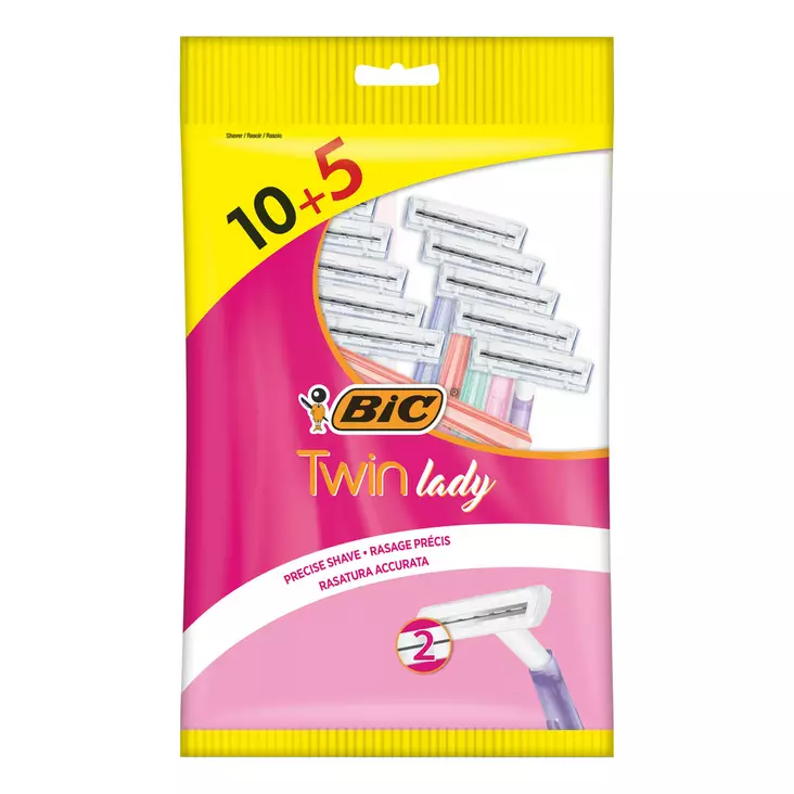 BIC 10+5KPL LADY TWIN - Karvahöylät ja vaihtoterät - 3086126609010 - 1