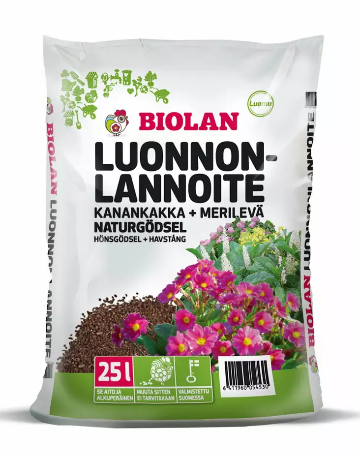 BIOLAN LUONNONLANNOITE 25L - Lannoitteet - 6411960054530 - 1