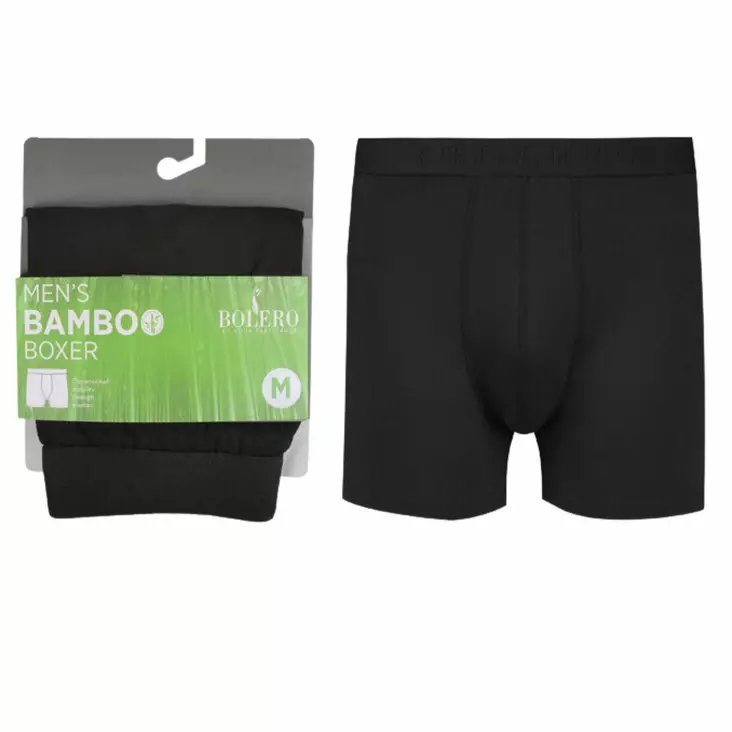 Bokserit Bambu musta - Miesten alusvaatteet - 836500 - 1