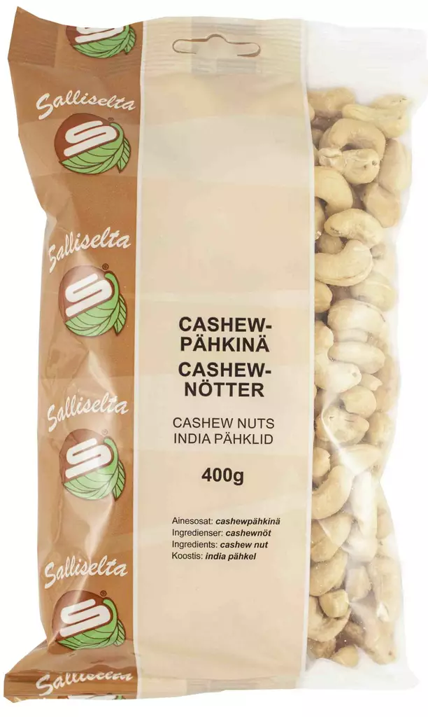 Cashewp=C3=A4hkin=C3=A4 400G Sallinen=20 - Pähkinät ja siemenet - 6436501017010 - 1
